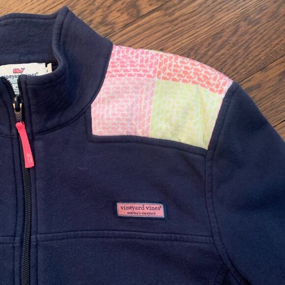 Vineyard vines women’s navy patchwork shep shirt - Picture 2 of 7